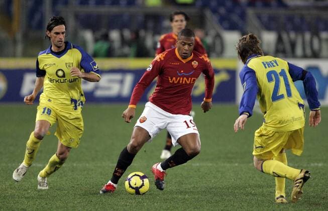 Julio Baptista (AS Rom mitte) - Serie A, Saison 2009 2010, AS Rom - AC Chievo Verona 