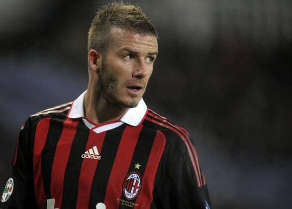 David Beckham (Milan) - Juventus Turin (weiß) vs AC Milan (rot) - . giorgioxperottino