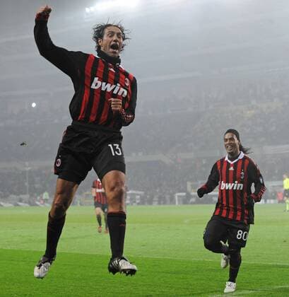 Juventus Turin (weiß) vs. AC Mailand (rot), Jubel Alessandro Nesta  o0 Freude