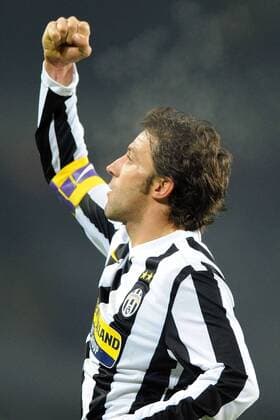 Juventus Turin (weiß) - SSC Napoli (blau) - Alessandro Del Piero  o0 Jubel, Freude