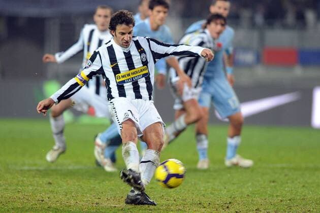 Juventus Turin (weiß) - SSC Napoli (blau) - Alessandro Del Piero 