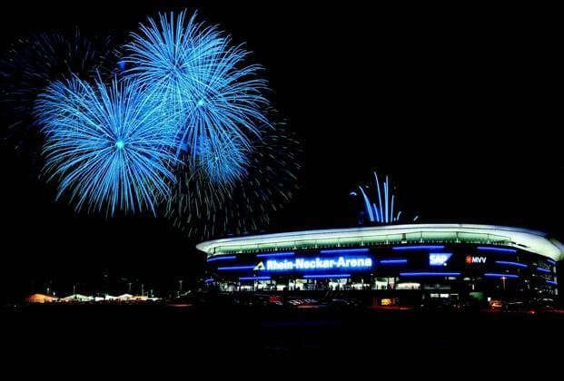 TSG 1899 Hoffenheim - Einweihung der Rhein-Neckar-Arena mit Feuerwerk o0 Show Showprogramm Eröffnung Eröffnungsfeier