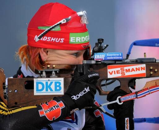 Biathlon IBU WC 15.01.2010 Ruhpolding 4x6km Staffel Frauen Kati WILHELM GER