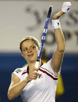 Kim Clijsters of Belgium  o0 Melbourne, Jubel, Freude