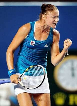MELBOURNE, Grand Slam, den Jubel von Dinara Safina (RUS).  o0 Freude
