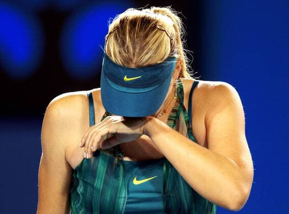 MELBOURNE, Grand Slam, die Enttäuschung von Maria Sharapova (RUS). 