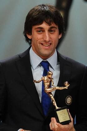Gala Oscar del calcio Aic 2009 Diego Milito (Inter Milan) - Most Popular Player Fan Award -  o0 Freude Pokal, Trophäe Preis o0 Serie A o00 Preisträger Ehrung