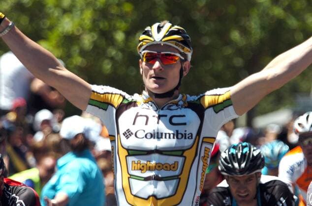 2010, Tour Down Under, tappa 01 Clare - Tanunda, Etappensieger Andre Greipel (Htc - Columbia), Tanunda  o0 Etappensieg, Etappensieger, Jubel, Freude,