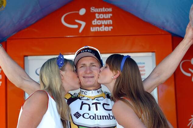 2010, Tour Down Under, tappa 01 Clare - Tanunda, Etappensieger Andre Greipel (Htc - Columbia), Tanunda  o0 Etappensieg, Etappensieger, Jubel, Freude, Siegerehrung,