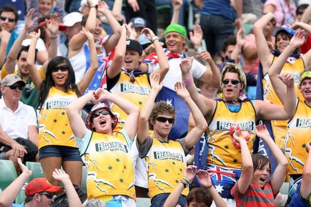 Fans aus Australien - - ZUMAm69 o0 Totale Freude Jubel o00 Zuschauer