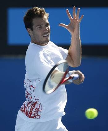 Australien, Melbourne, Sport, Tennis, Grand Slam Tournament, Melbourne Park, Australian Open 2010, Tommy Haas (GER) o0 Thomas