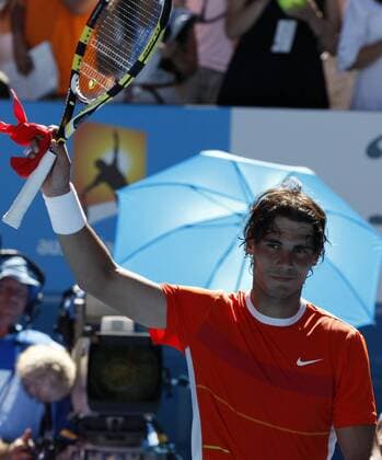 (100120) -- MELBOURNE, Jan.20, 2010 () -- Rafael Nadal of Spain 