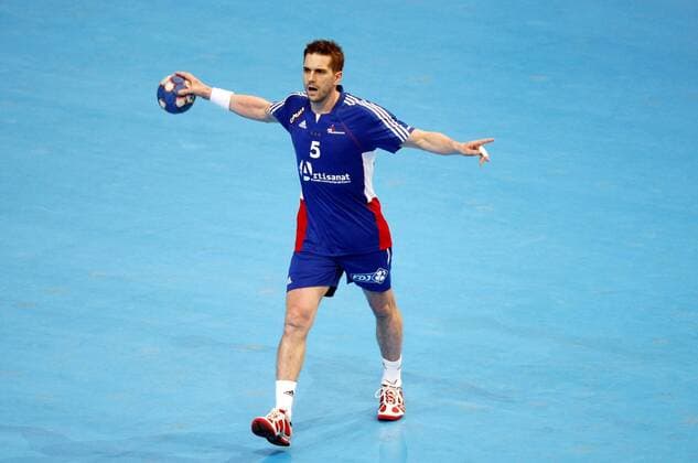 Guillaume Gille - France - Tournoi de Paris- Bercy - 17.01.2010 - HandBall Hand Ball - largeur action  NLeGouicFEP