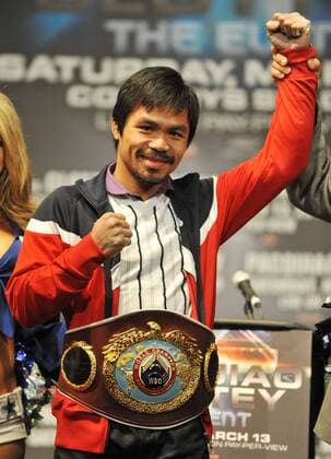 Manny Pacquiao (Philippinen)  NYpixs PicturePerfect o0 Gürtel Weltmeistergürtel Pokal, Trophäe Objekt Weltmeister