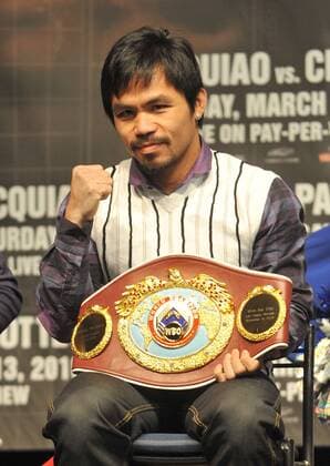 Manny Pacquiao (Philippinen)  NYpixs PicturePerfect o0 Gürtel Weltmeistergürtel Pokal, Trophäe Objekt Weltmeister