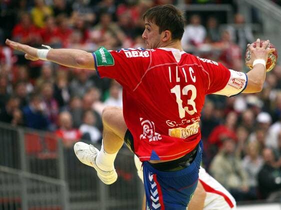 HANDBALL - EHF Europameisterschaft, EURO 2010, Länderspiel, Serbien vs Dänemark. Bild zeigt Momir Ilic (SRB). 