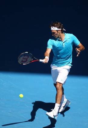 Roger Federer, SUI, in the third round of 2010 Tennis Australian Open in Melbourne, 23 01 2010 -