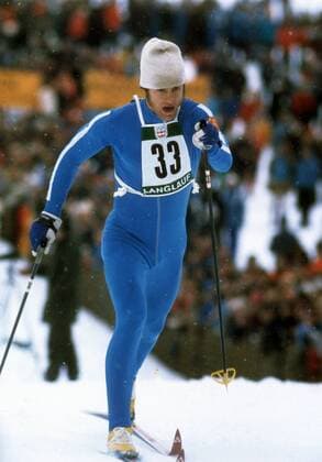 Ulrich Wehling (DDR) Nordische Kombination OS Winter Herren Olympische Spiele Innsbruck 1976, Winterspiele, Ski Nordisch, Skisport, Langlauf Einzelbild Innsbruck