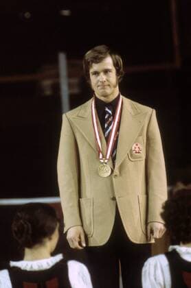 Ulrich Wehling (DDR), Olympiasieger 1976 in Innsbruck Nordische Kombination OS Winter Herren Olympische Spiele Innsbruck 1976, Winterspiele, Ski Nordisch, Skisport, Langlauf Einzelbild Innsbruck