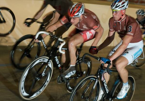Radsport Berlin - Velodrom, 99. Berliner Sechstagerennen: (L-R) Robert BARTKO (GER), Roger KLUGE (GER)