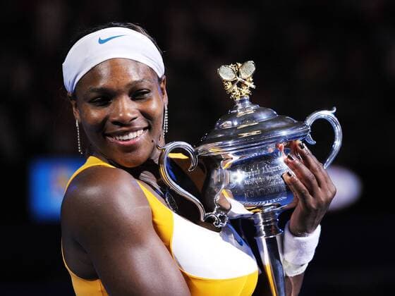 Serena Williams (USA) gewinnt die Australian Open 2010 o0 Sieg, Sieger, Pokal, Trophäe,