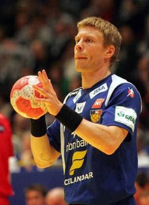 31.01.2010 Vienna: Poland-Iceland Mens European handball championship match for third place --- Gudjon Valur Sigurdsson Iceland : 