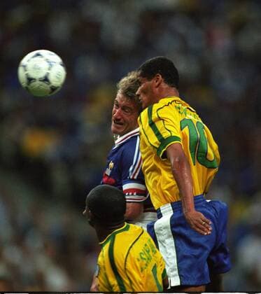 (L-R) Cesar Sampaio (BRA), Didier Dechamps (FRA), Rivaldo (BRA) - France - Brazil World Cup 1998 xVIxRobertxCollettexIVx 84007