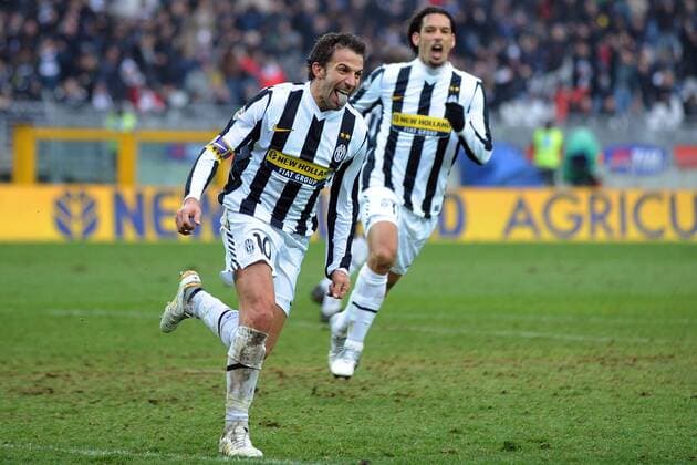 Ga Torino 14 02 2010 - Juventus Turin vs. Genoa CFC Alessandro Del Piero (Turin) -  o0 Jubel, Freude,