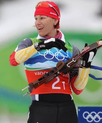 Olympische Winterspiele Vancouver 2010, 12.-28.02.2010, Whistler Olympic Park Biathlon 4x6KM Staffel Frauen, Kati Wilhelm (GER),