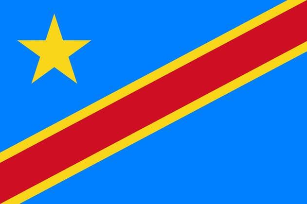 Democratic Republic of the Congo National Flag  (113000246) o00 Objekte o00 Objekte