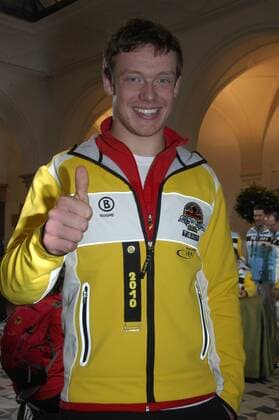 Felix Loch Empfang der Olympiamannschaft im Rathaus am Marienplatz Sportler Athleten München 02. März 2010 o0 Rodeln Herren Aufmacher