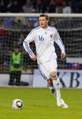Friendly soccer match Slovakia - Norway, in Zilina, Slovakia, Feb. 3, 2010. Slovakia national soccer team player Jan Durica.  CTKPhoto57201003030289101