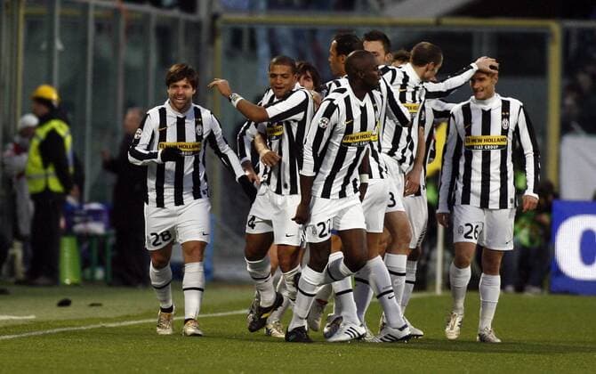 Jubel Diego l. - ACF Fiorentina AC (Blau) vs Juventus Turin (Weiß) xBIBIx o0 Jubel Freude