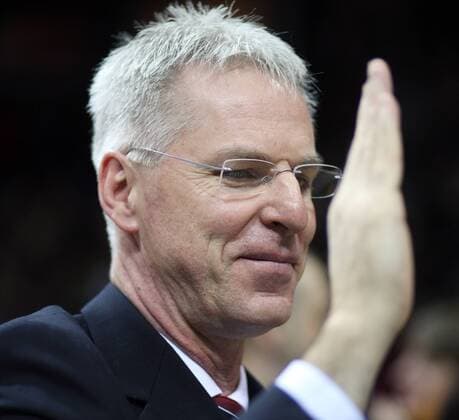 Ralph Held (Co Trainer EWE Baskets Oldenburg) o0 Freude