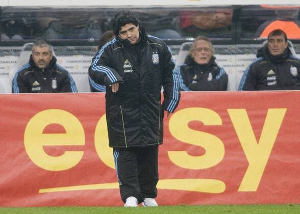 Diego Maradona Trainer ARGENTINIEN o0 Nationaltrainer