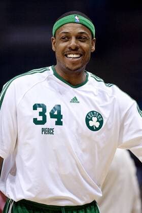 March 09, 2010 Milwaukee, WI. Bradley Center..Boston Celtics Paul Pierce 34 get ready t face the Bucks..Milwaukee Buck won over the Boston Celtics 86-84. - ZUMAcc9