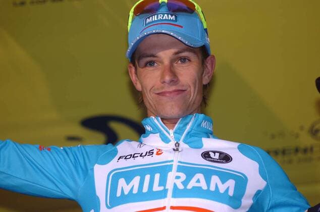 Tirreno - Adriatico, 1. Etappe: Livorno - Rosignano Solvay: Etappensieger Linus Gerdemann (Milram)  o0 Porträt Etappensieg