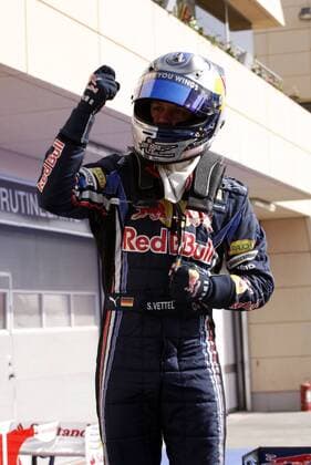 Sebastian Vettel - Red Bull - nach seiner Pole Position. 13.03.2010 F1 Bahrain