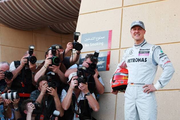 Mar. 11, 2010 - Sakhir, Bahrain - Michael Schumacher (GER) Mercedes GP...Formula One World Championship, Rd 1, Bahrain Grand Prix, Preparations, Bahrain International Circuit.  - ZUMAorl o0 Fotograf, Sportfotograf Medieninteresse