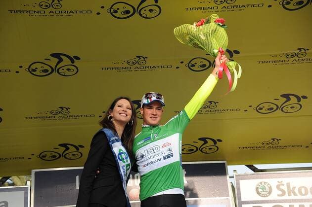 2010, Tirreno - Adriatico, 7. Etappe - Civitanova Marche - San Benedetto del Tronto - Dmytro Grabovskyy (ISD 2010) gewinnt die Bergwertung 
