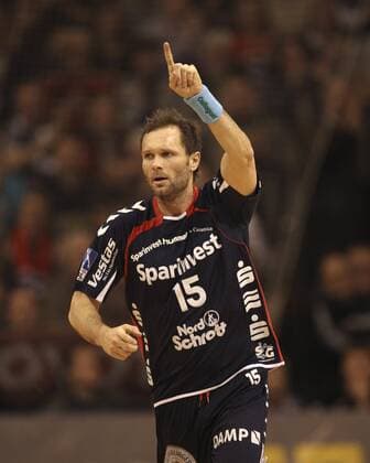 Lars CHRISTIANSEN (Flensburg) - SG Flensburg Handewitt - SC Gladiators Magdeburg o0 Freude Jubel