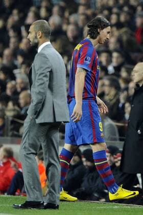 v.li. Josep Guardiola - coach FC Barcelona - -Zlatan Ibrahimovic - FC Barcelona 