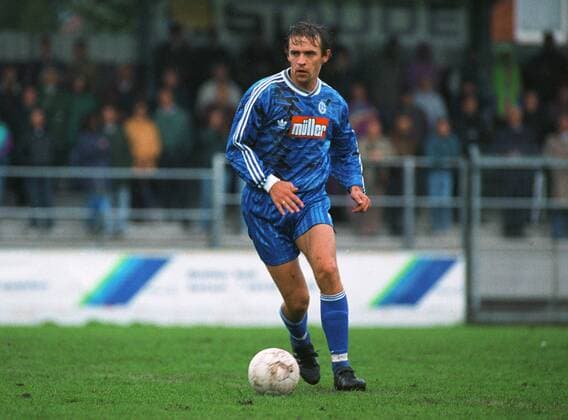 Aleksander Borodjuk (Schalke) Fußball 1. BL Herren Saison 1993 1994, FC Schalke 04, Test, Testspiel Einzelbild Havelse