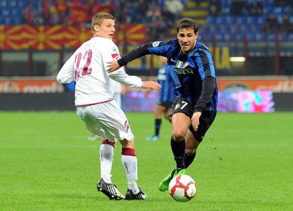 Jurge Prutsch, Livorno and Ricardo Quaresma, Inter Mailand - Inter Mailand- AS Livorno (weiß) BIBI