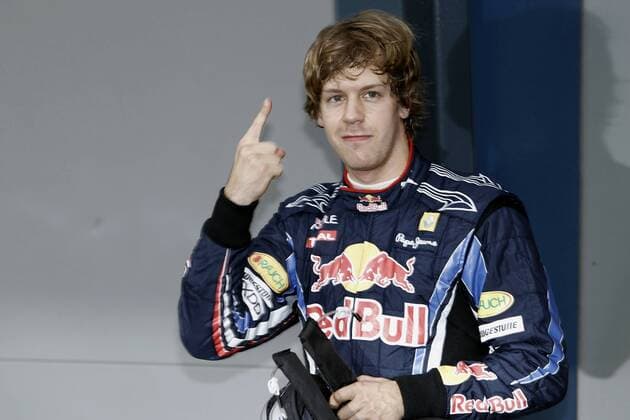 Sebastian Vettel (Red Bull Racing) - Formel 1 Grand Prix Australien 2010 o0 Qualifying Jubel Freude