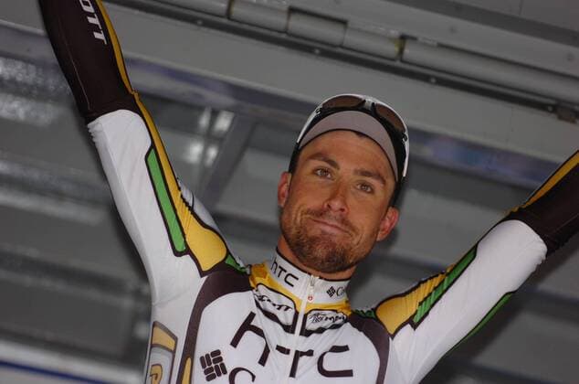 2010, Gent - Wevelgem, Htc - Columbia 2010, Bernhard Eisel, Wevelgem  o0 Siegerehrung Etappensieg Jubel Freude