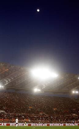 Flutlichtspiel im Stadio Olimpico, Heimspielstätte des AS Rom -  o0 Stadion, Olympiastadion, nachts, abends, Licht, Flutlicht