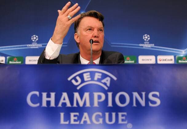 FUSSBALL International Champions League Hinspiel SAISON 2009 2010 Pressekonferenz FC Bayern Muenchen 29.03.2010 Trainer Louis van Gaal (FCB) 