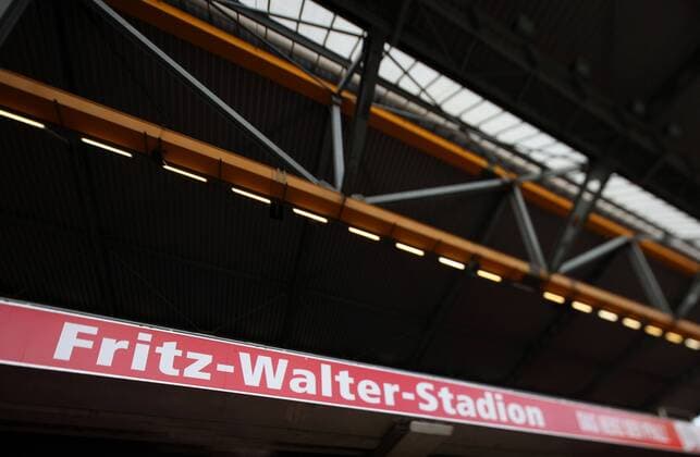 FUSSBALL: 2. Bundesliga, 1. FC Kaiserslautern, Lautern, 29.03.2010, Fritz Walter Stadion, Schriftzug o00 Fotostory
