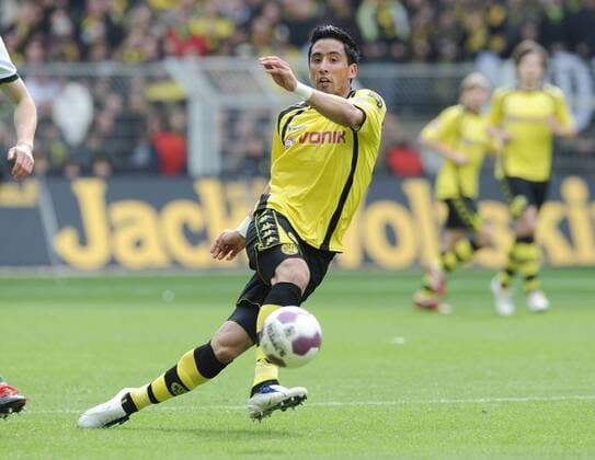 03.04.2010, BORUSSIA DORTMUND - SV WERDER BREMEN 2:1 - Lucas Barrios (BVB)